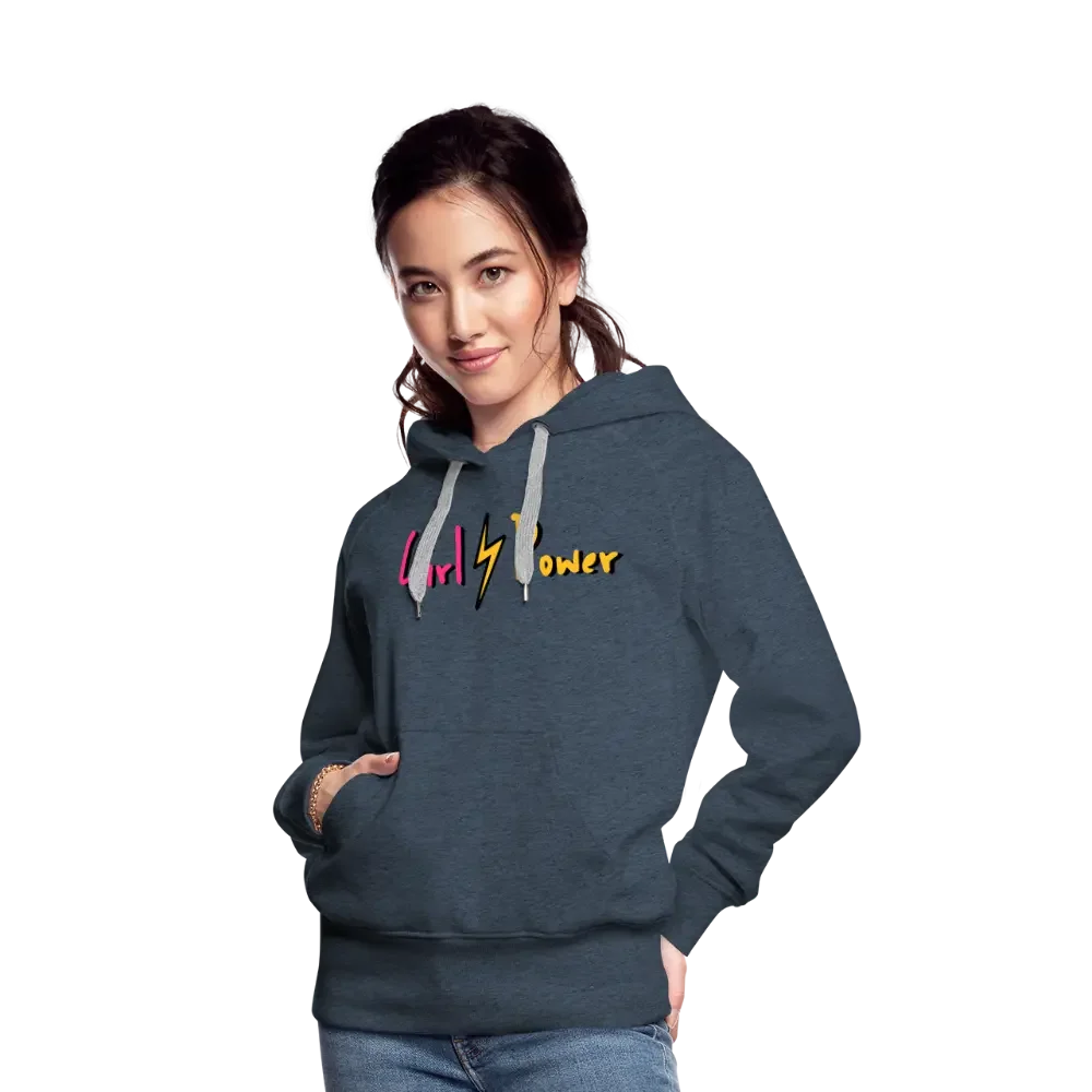 Individueller Frauen Premium Hoodie - Jeansblau
