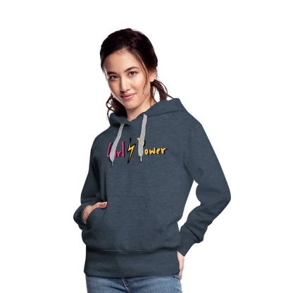 Individueller Frauen Premium Hoodie - Jeansblau