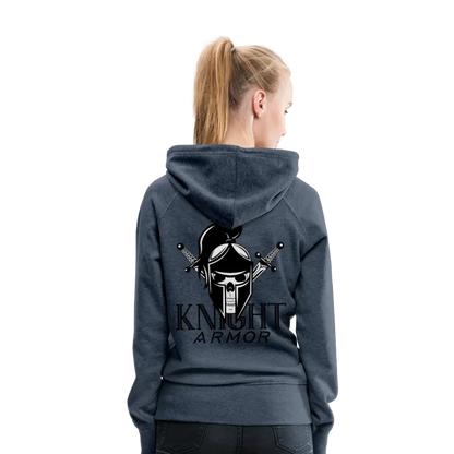 Individueller Frauen Premium Hoodie - Jeansblau