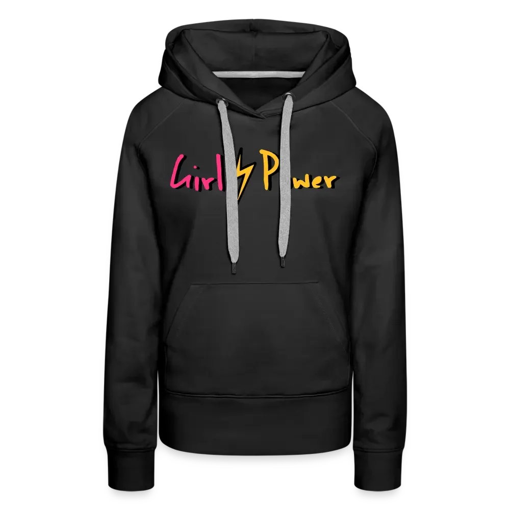 Individueller Frauen Premium Hoodie - Schwarz