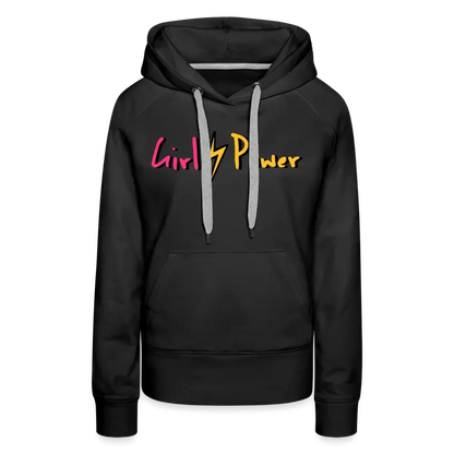 Individueller Frauen Premium Hoodie - Schwarz