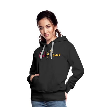 Individueller Frauen Premium Hoodie - Schwarz