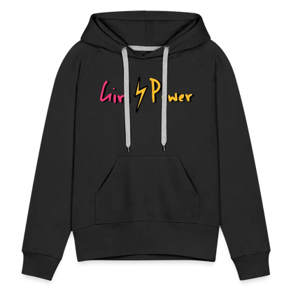 Individueller Frauen Premium Hoodie - Schwarz