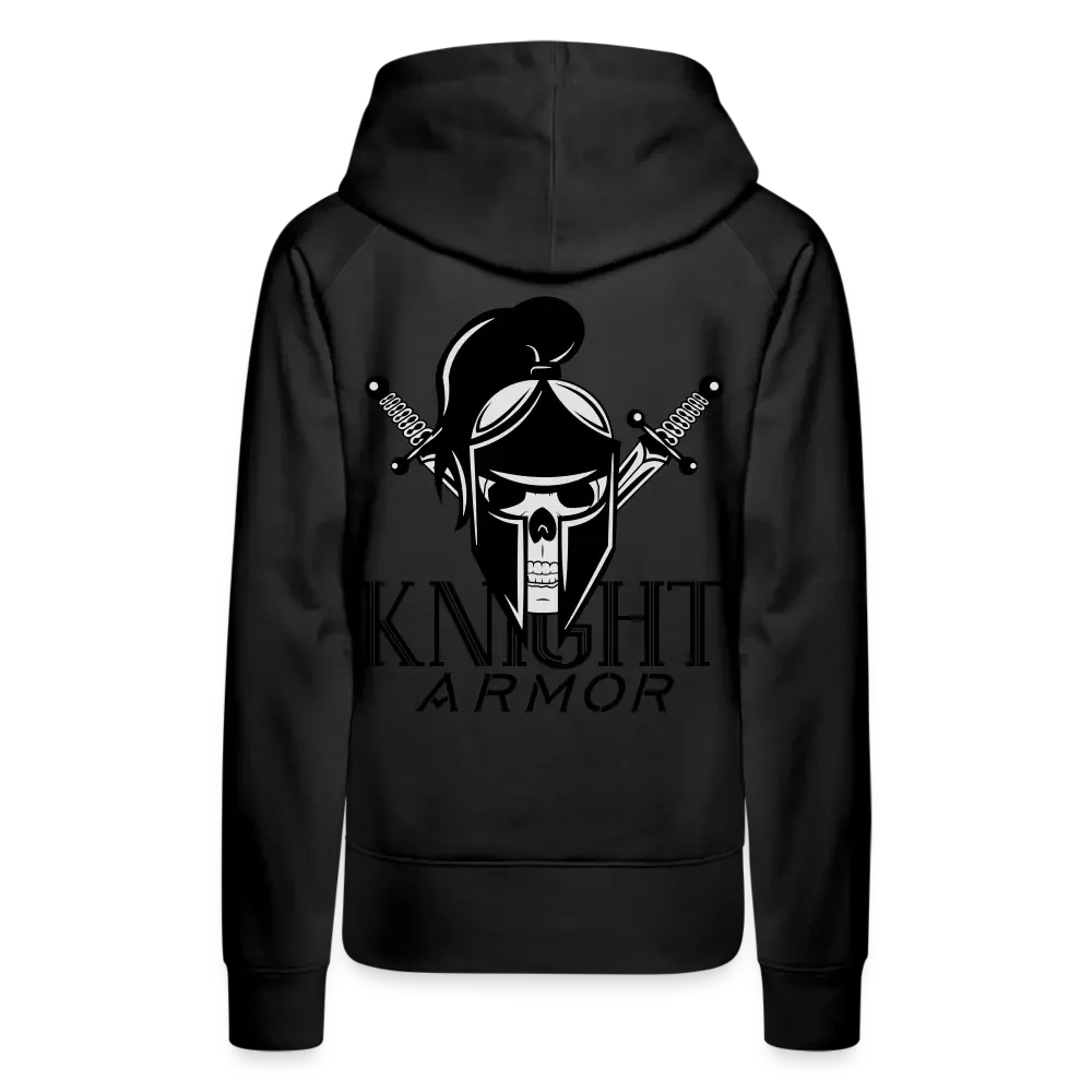 Individueller Frauen Premium Hoodie - Schwarz