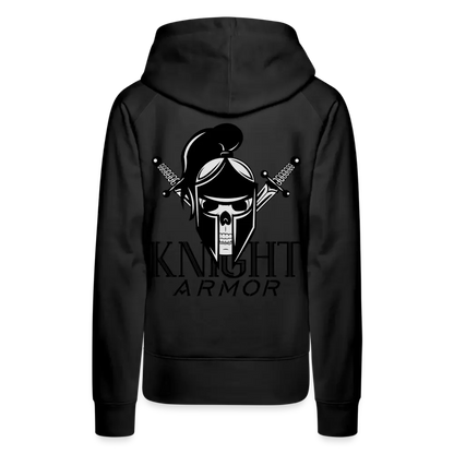Individueller Frauen Premium Hoodie - Schwarz