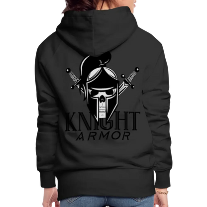 Individueller Frauen Premium Hoodie - Schwarz