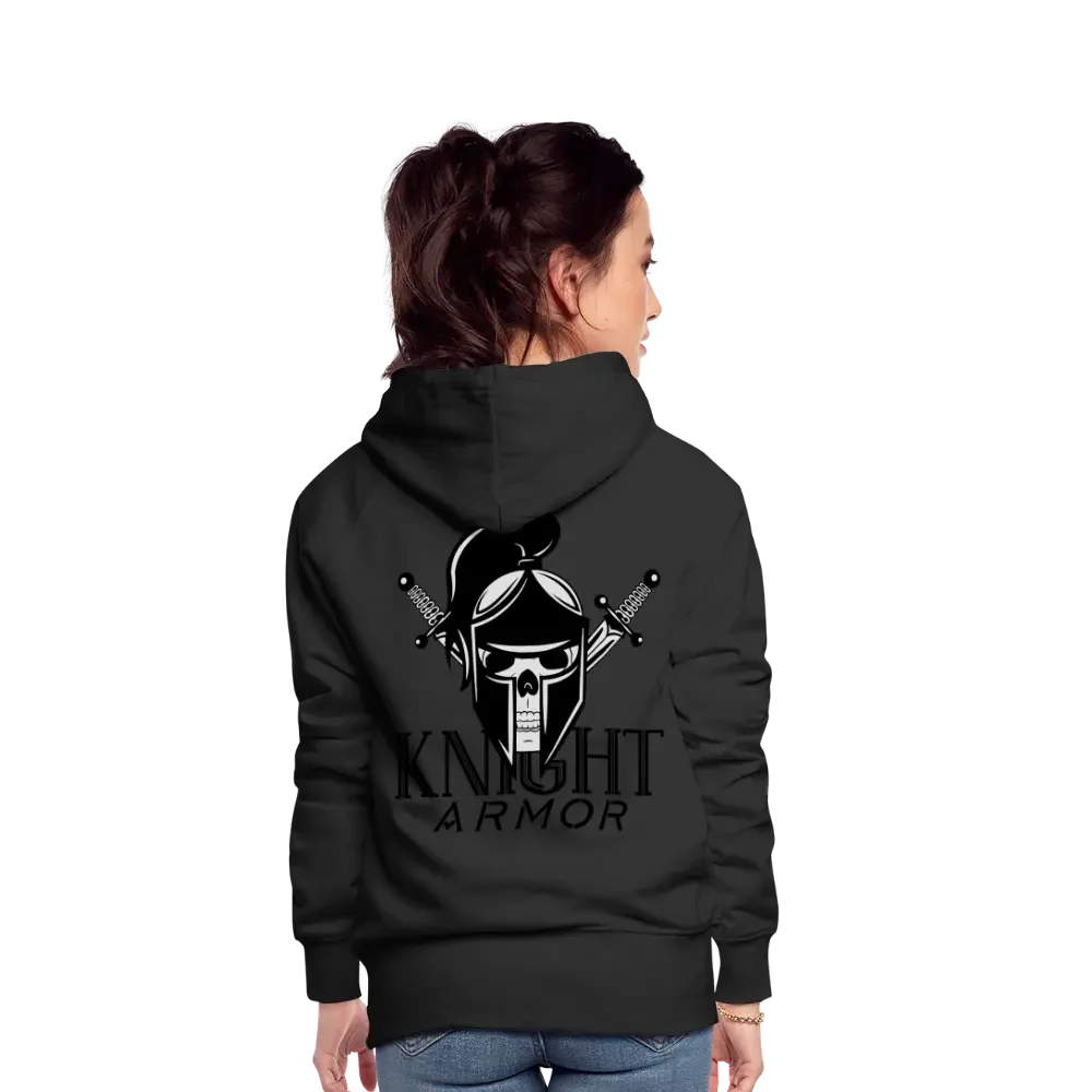 Individueller Frauen Premium Hoodie - Schwarz