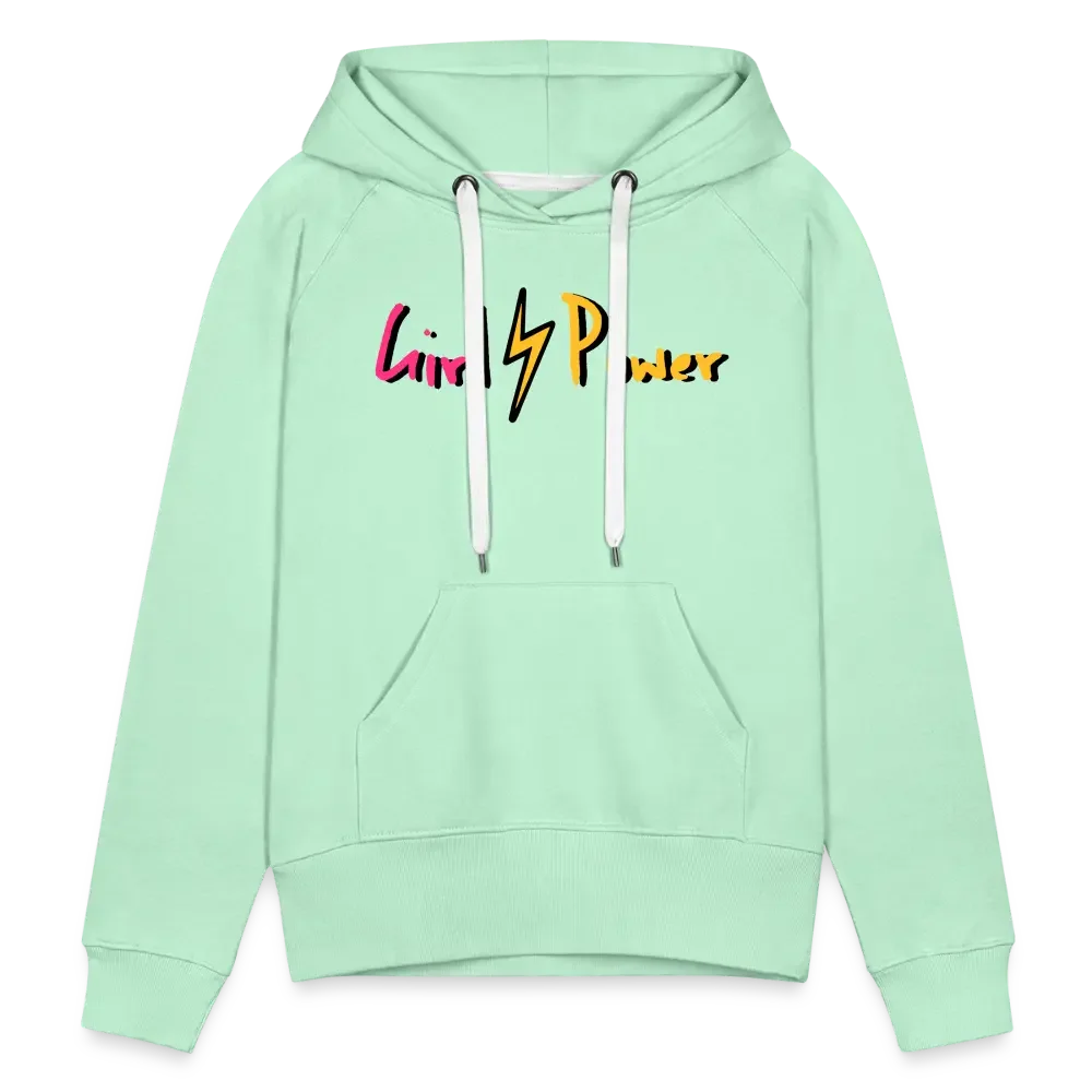 Individueller Frauen Premium Hoodie - helles Mintgrün