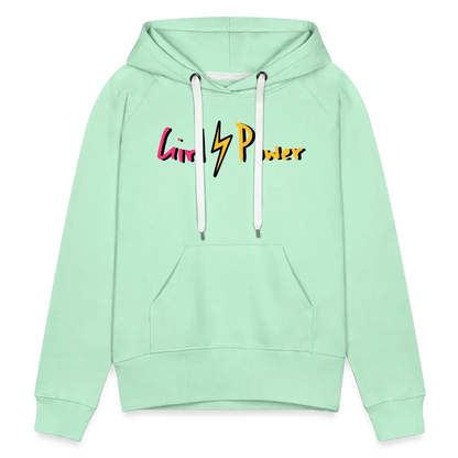 Individueller Frauen Premium Hoodie - helles Mintgrün
