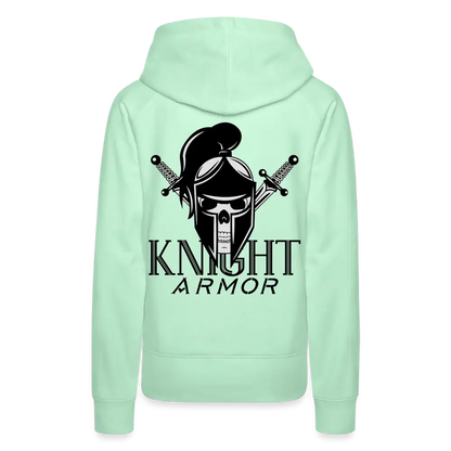 Individueller Frauen Premium Hoodie - helles Mintgrün
