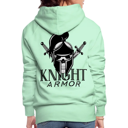 Individueller Frauen Premium Hoodie - helles Mintgrün