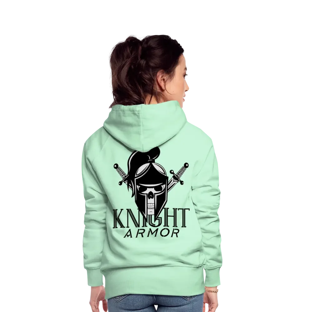 Individueller Frauen Premium Hoodie - helles Mintgrün