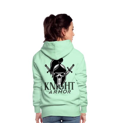 Individueller Frauen Premium Hoodie - helles Mintgrün