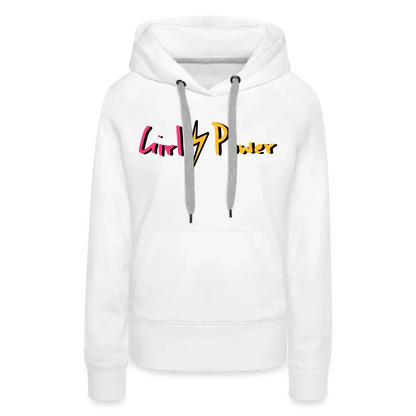 Individueller Frauen Premium Hoodie - weiß