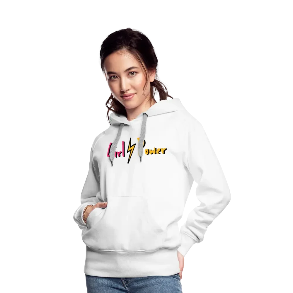 Individueller Frauen Premium Hoodie - weiß