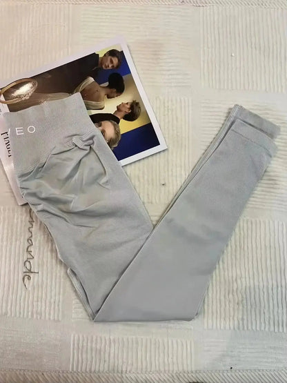 Neue Teveo Shock Wave Skinny Damen Sommerkleidung Nahtlose Yoga bedruckte Fitnesshose Bequeme und atmungsaktive Fitnessstrumpfhose Ethics Sports