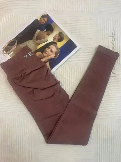 Neue Teveo Shock Wave Skinny Damen Sommerkleidung Nahtlose Yoga bedruckte Fitnesshose Bequeme und atmungsaktive Fitnessstrumpfhose Ethics Sports