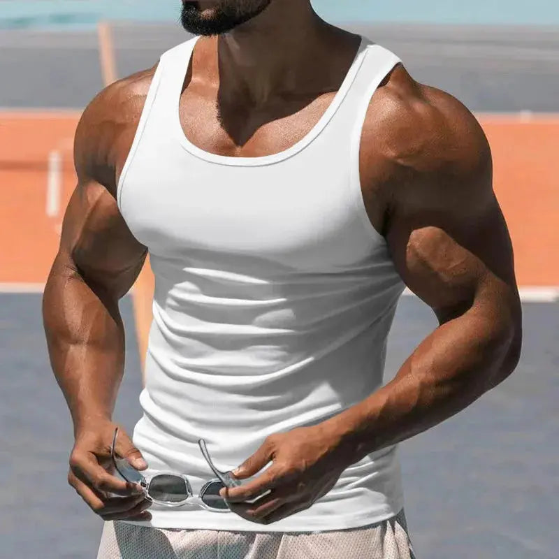 New Men's Baumwolle Sports / Bodybuilding Tank Top mit Quick Dry Ethics-Sports