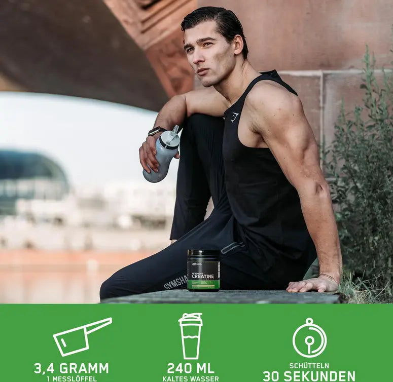 Optimum Nutrition Micronised Creatine Powder, 634 g Dose, Unflavoured Metasport