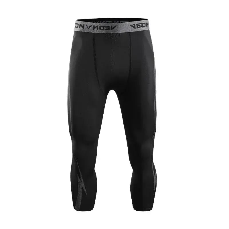 POWER-LEGGINGS Bodybuilding 3/4 Leggings mit Lightning Design / Quick Dry / Kompression Ethics-Sports