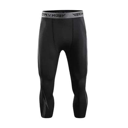 POWER-LEGGINGS Bodybuilding 3/4 Leggings mit Lightning Design / Quick Dry / Kompression Ethics-Sports