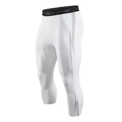POWER-LEGGINGS Bodybuilding 3/4 Leggings mit Lightning Design / Quick Dry / Kompression Ethics-Sports