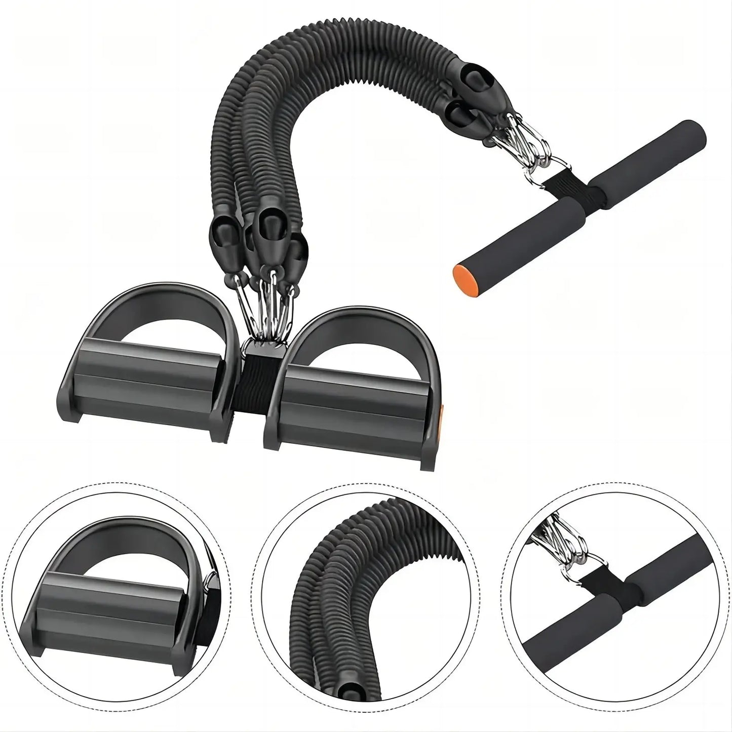 Pedal Spannung Seil Puller Workout Ausrüstung Elastische Widerstand Band Schaum Stretch Fitness Gym Maschinen Hause Ethics Sports