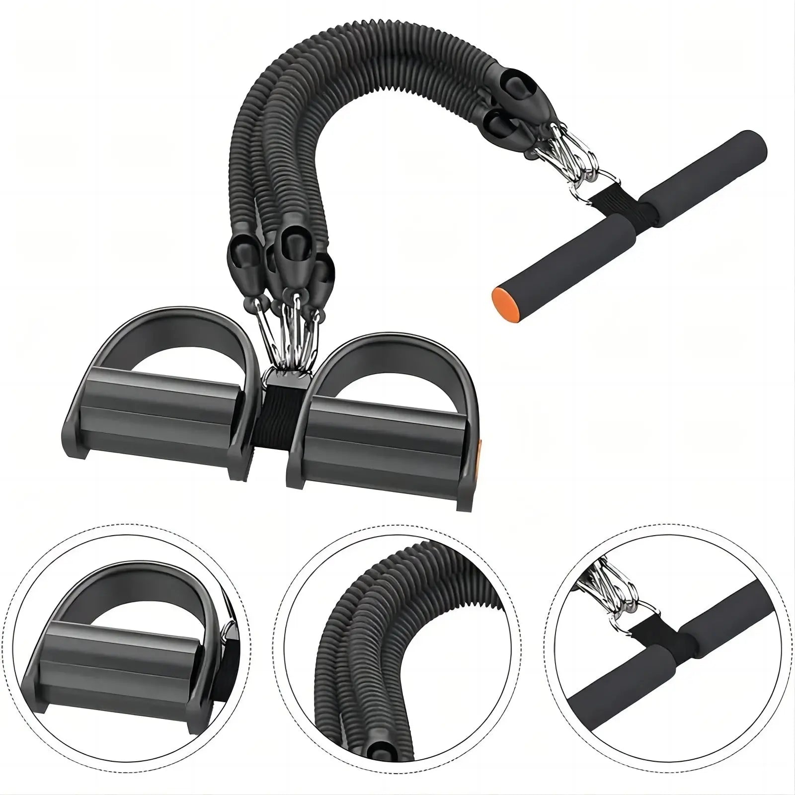 Pedal Spannung Seil Puller Workout Ausrüstung Elastische Widerstand Band Schaum Stretch Fitness Gym Maschinen Hause Ethics Sports