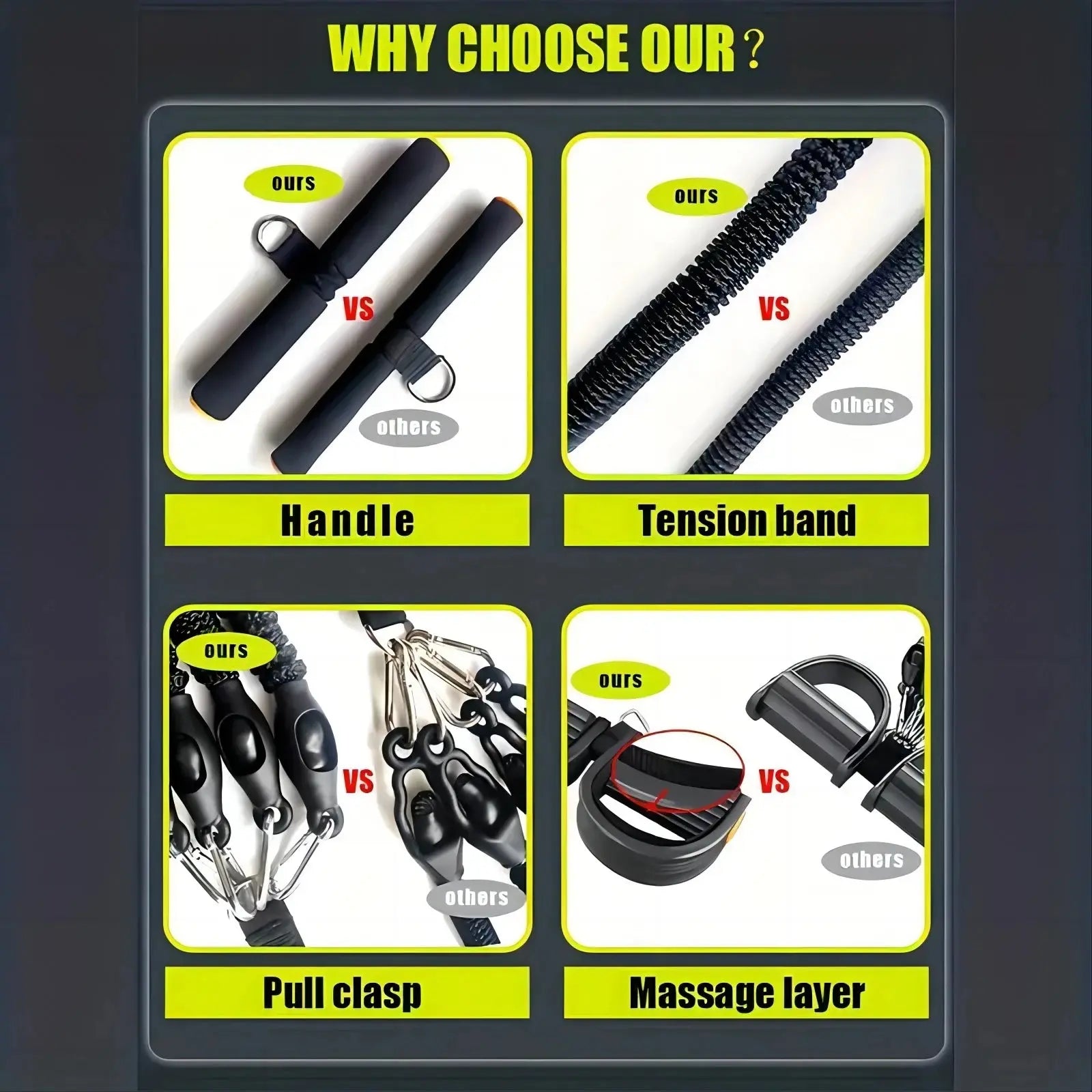 Pedal Spannung Seil Puller Workout Ausrüstung Elastische Widerstand Band Schaum Stretch Fitness Gym Maschinen Hause Ethics Sports