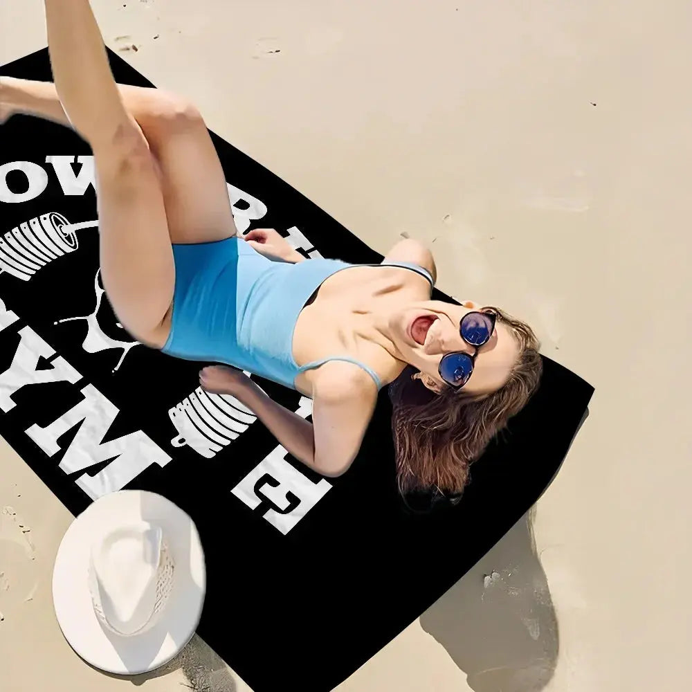 Powerhouse Gym Towel Microfiber Beach Towel Absorbent Quick dry Soft Yoga Swimming Resort Mountain Climbing Towel Ethics-Sports