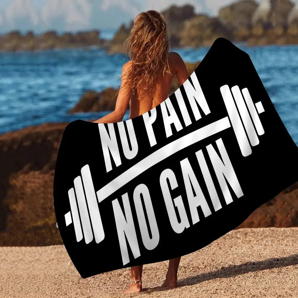 Powerhouse Gym Towel Microfiber Beach Towel Absorbent Quick dry Soft Yoga Swimming Resort Mountain Climbing Towel Ethics-Sports