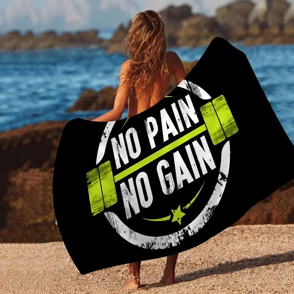 Powerhouse Gym Towel Microfiber Beach Towel Absorbent Quick dry Soft Yoga Swimming Resort Mountain Climbing Towel Ethics-Sports