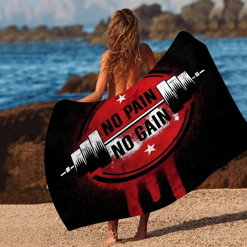 Powerhouse Gym Towel Microfiber Beach Towel Absorbent Quick dry Soft Yoga Swimming Resort Mountain Climbing Towel Ethics-Sports