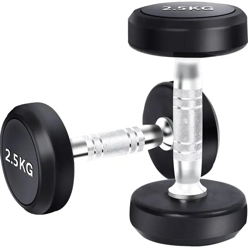 Round Rubber Coated Steel Dumbbell for Men and Women, Special Fitness Equipment, Classic, 5kg-20kg Ethics-Sports