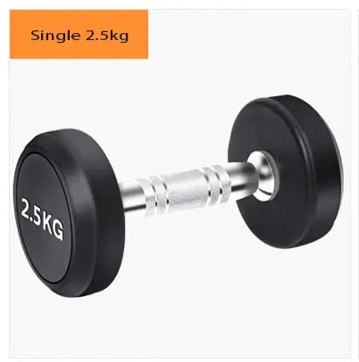 Round Rubber Coated Steel Dumbbell for Men and Women, Special Fitness Equipment, Classic, 5kg-20kg Ethics-Sports