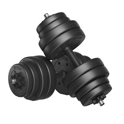 SONGMICS 2-in-1 dumbbell 2x10/15 kg dumbbell set for home, 1 pair Ethics-Sports