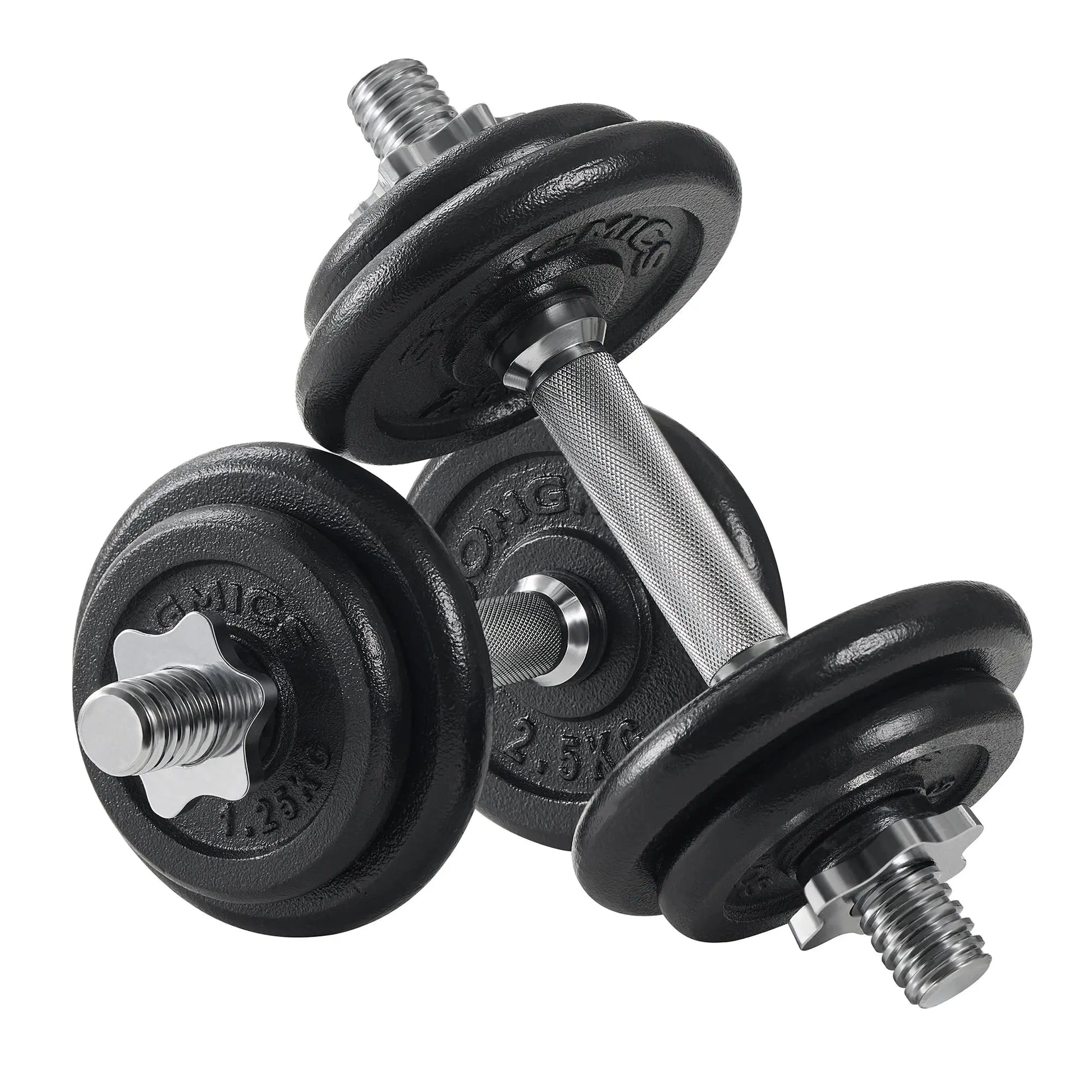 SONGMICS Dumbbell Set Short dumbbells Set 2 Adjustable Weight 20/30 kg Ethics-Sports