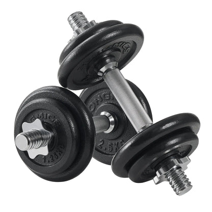 SONGMICS Dumbbell Set Short dumbbells Set 2 Adjustable Weight 20/30 kg Ethics-Sports