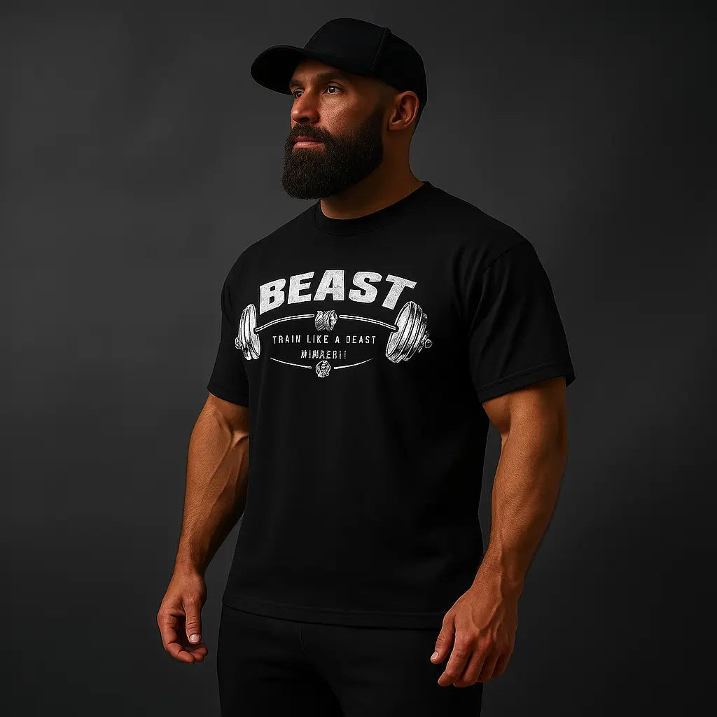 Short Black Sleeve T-shirt "BEAST" Ethics Sports
