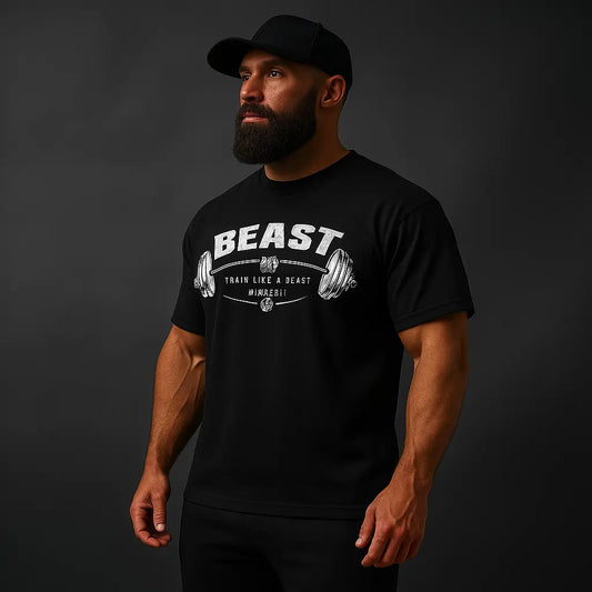 Short Black Sleeve T-shirt "BEAST" Ethics Sports