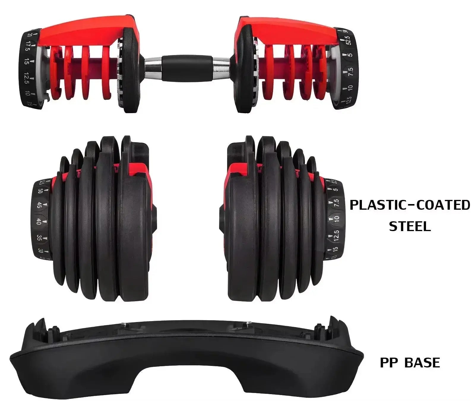 Sihao Einstellbare Hantel 24/40 KG 52,5/90 LBS Fitness Ausrüstung Training Arm Muskeln Hantel Kostenloser Versand Einstellbare Hantel Ethics Sports