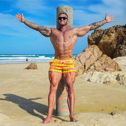 Summer Beach Pants Men's Loose Quick Dry Boxer Trunks Five Points Large Size Metasport