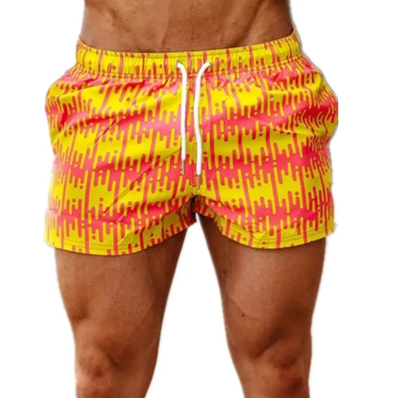 Summer Beach Pants Men's Loose Quick Dry Boxer Trunks Five Points Large Size Metasport