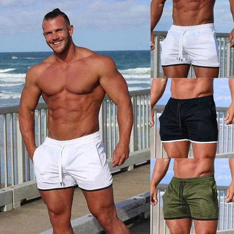 Summer Men Sports Shorts Fitness Basketball Beach Pants Mesh Breathable Bodybuilding Gym Training Shorts Men's Sweatpants Ethics-Sports