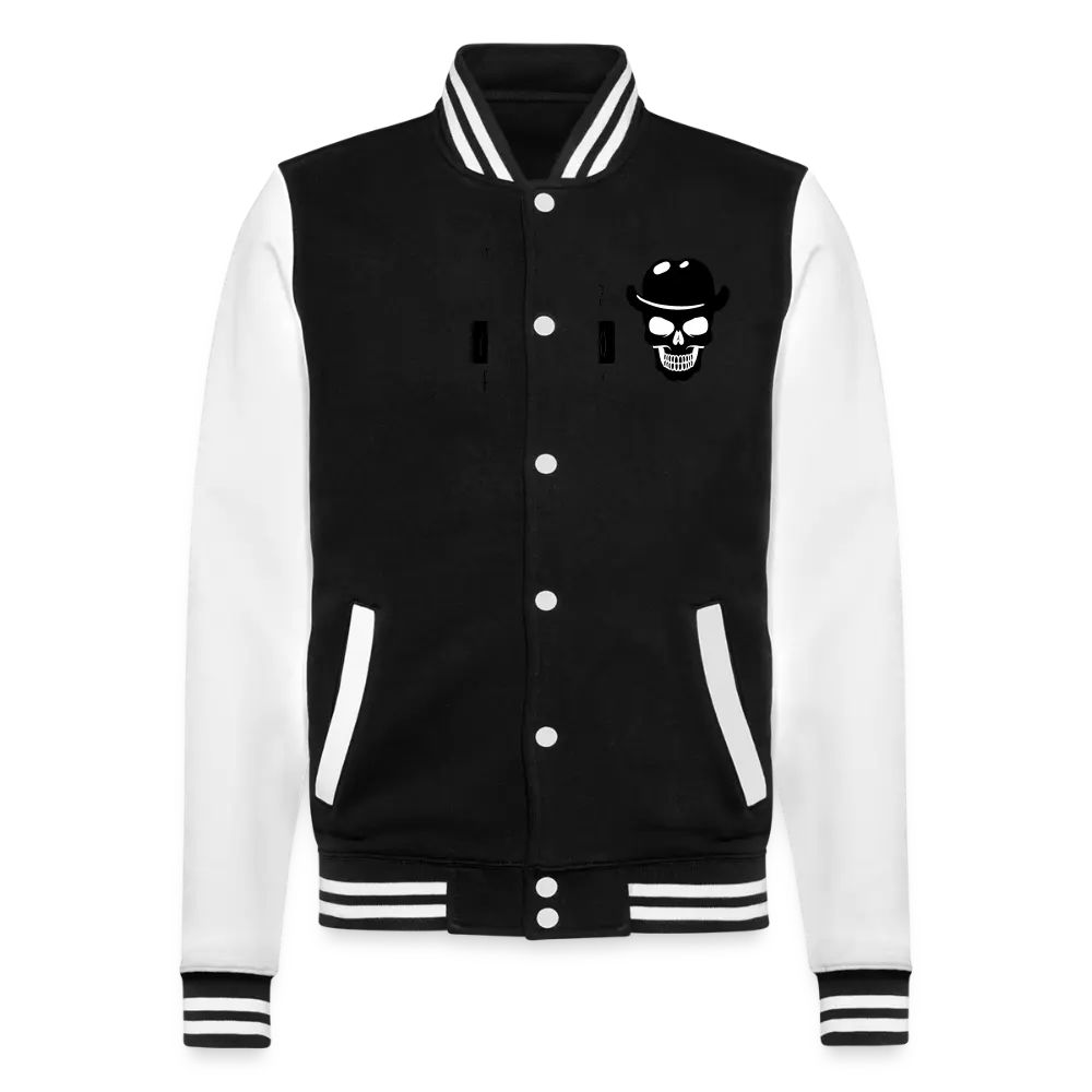 College-Sweatjacke - Schwarz/Weiß