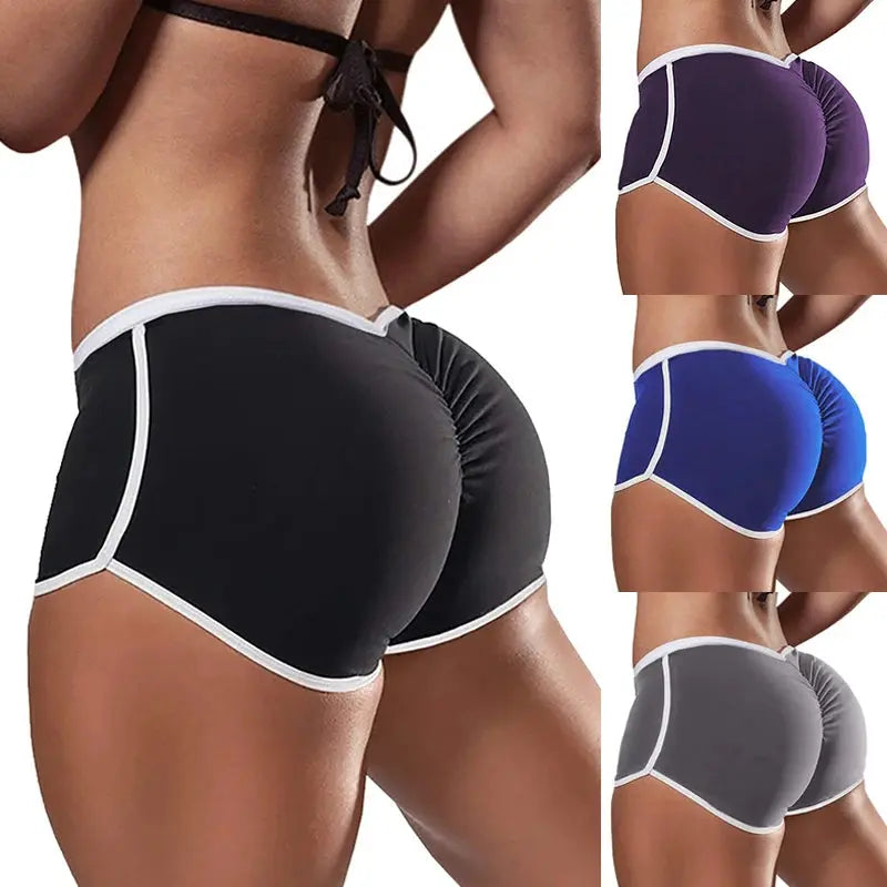 Women Summer Sports Fitness Skinny Slim Shorts Causal Yoga Shorts Shorts Low Waist Stretchy Gym Clothing Short Pants Ethics-Sports