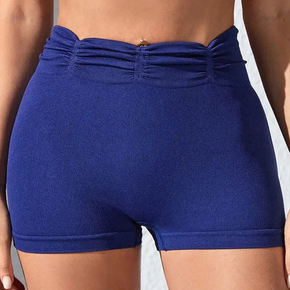 Women  Yoga Shorts High Waist Seamless Workout Exercise Shorts Leggings Ethics-Sports