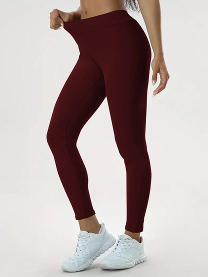 Women's Yoga Pants High Waist Lift High Elastic Tight Fitness Trousers Metasport