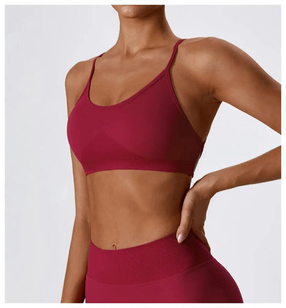 Yoga Women Sports / Fitness Bra-Crop Top / Breathable / Shockproof / Push up Ethics-Sports