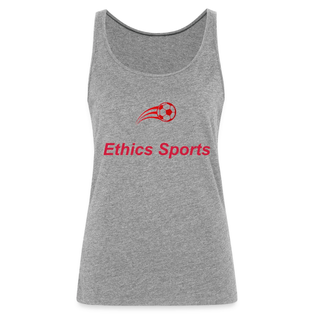 individuelles Frauen Premium Tank Top - Grau meliert